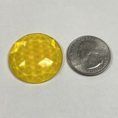 Faceted 30mm Round Jewel FR30-13 Yellow - Image 2