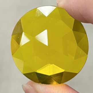 Faceted 30mm Round Jewel FR30-13 Yellow