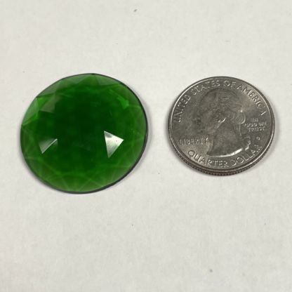 Faceted 30mm Round Jewel FR30-03 Green - Image 2