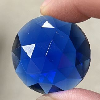 Faceted 30mm Round Jewel FR30-04 Blue