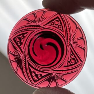 Victorian Round 40mm Jewel- Pink VFR40-340