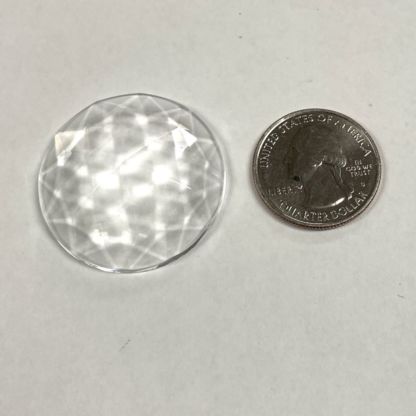 Faceted 35mm Round Jewel FR35-01 Clear - Image 2