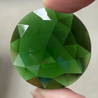 Faceted 35mm Round Jewel FR35-03 Green
