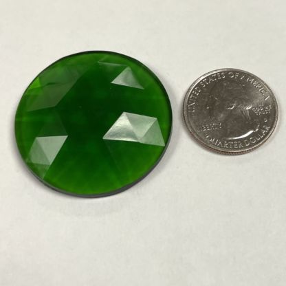 Faceted 40mm Round Jewel FR40-03 Green - Image 3