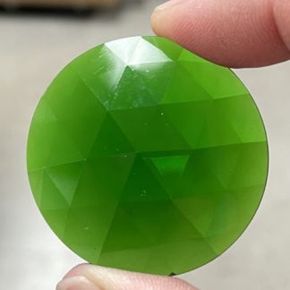 Faceted 40mm Round Jewel FR40-03 Green
