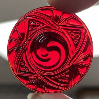 Victorian Round 40mm Jewel- Red VFR40-10