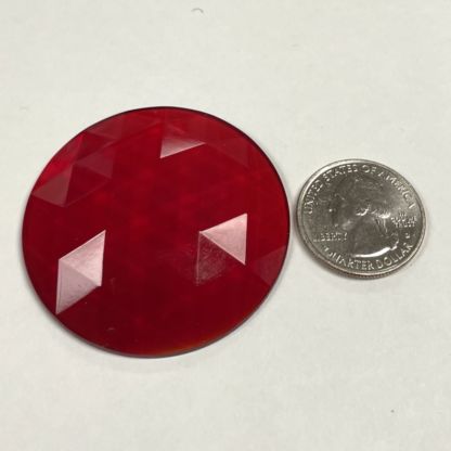 Faceted Round 50mm 2" Jewel FR50-111 Dark Red 50 mm - Image 2