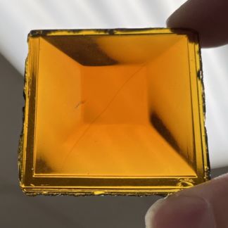 Square 40mm Jewel -Amber QST40-02