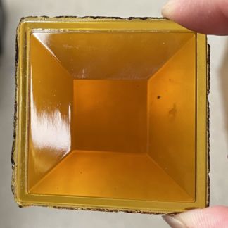 Square 50mm Jewel -Amber QST50-02