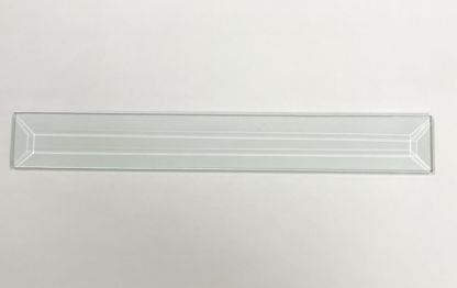 D#118 Rectangle Bevel Glass 1 1/2"  x 11 1/8"
