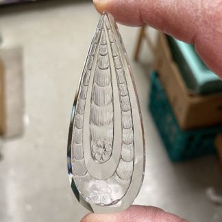 Teardrop Textured Jewel - Clear JM7732-01