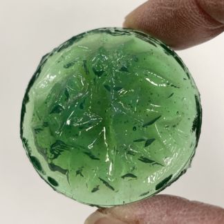 Vintage Old World Round 1 1/2" Jewel - Green #3933