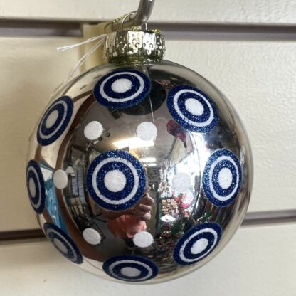 Chicago Cubs Polka Dot Ball Ornament - Image 2