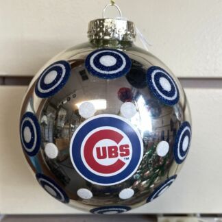 Chicago Cubs Polka Dot Ball Ornament