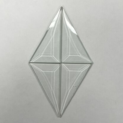 1/4 of 4 x 7 Diamond Bevel Glass Set of 2 - Image 2