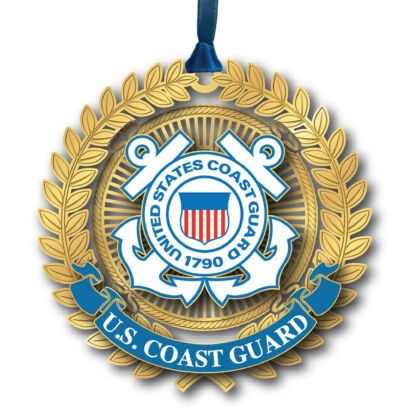 Brass U. S. Coast Guard Ornament - 65292 - Image 2