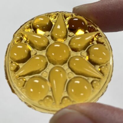 Fancy 42mm Round Jewel CN42-02 Amber - Image 2