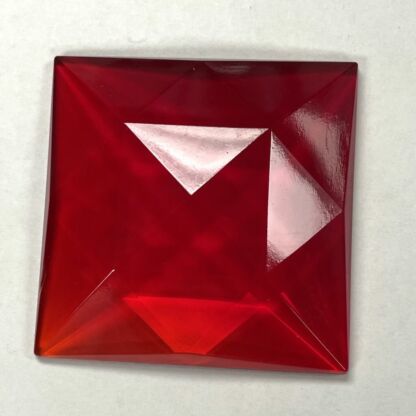 Faceted Square 50mm Jewel - Red FQ50-10 - Image 2