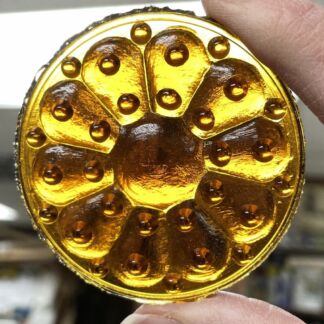 Round Texture 65mm (2 1/2") Jewel- Amber WM65-02