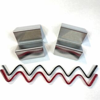 Dazzle Mini Stainless Steel Zig Zag Glass Mold Set of 2