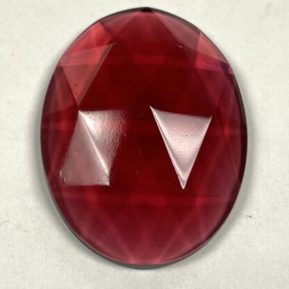 Faceted Oval 30mm x 40mm Jewel-331-340 Cranberry - Image 2