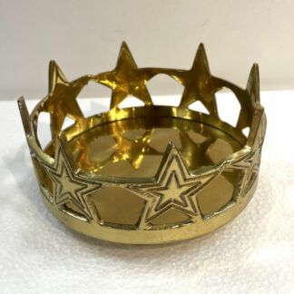 Brass Star Candle Holder Base