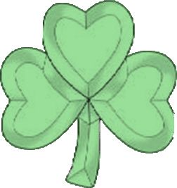 Beveled Glass Cluster -CEC126 Green Shamrock