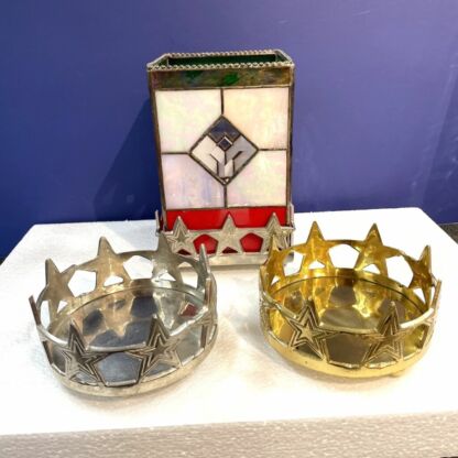 Brass Star Candle Holder Base - Image 2