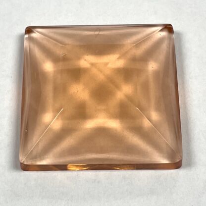 Faceted Square 30mm Jewel - Peach FQ30-08 - Image 2