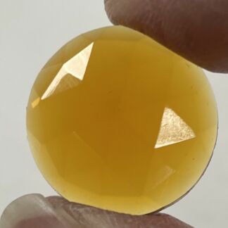 Faceted Round 20mm Jewel FR20-02 Amber