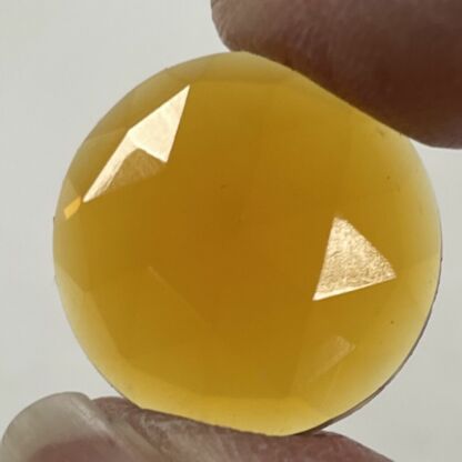 Faceted Round 20mm Jewel FR20-02 Amber