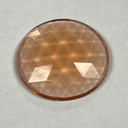 Faceted 25mm Round Jewel FR25-08 Peach - Image 2