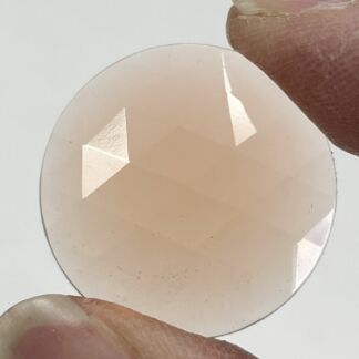 Faceted 25mm Round Jewel FR25-08 Peach