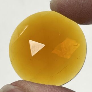 Faceted 30mm Round Jewel FR30-02 Amber