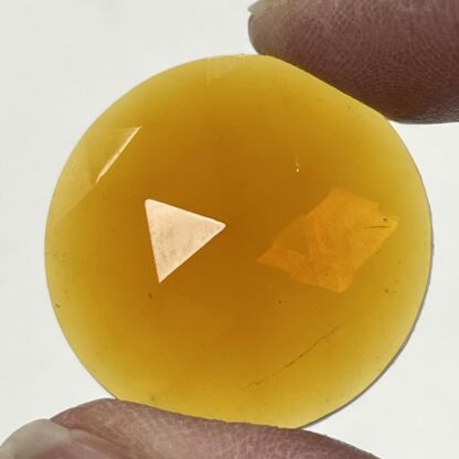 Faceted 30mm Round Jewel FR30-02 Amber
