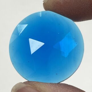 Faceted 30mm Round Jewel FR30-05 Turq