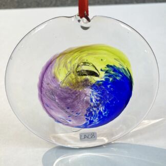 3-D Handblown Glass Rondel - LA08