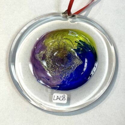 3-D Handblown Glass Rondel - LA08 - Image 3