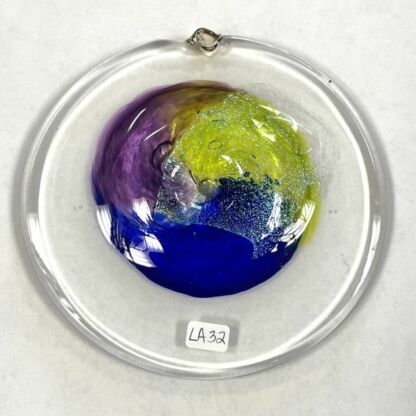 3-D Handblown Glass Rondel - LA32 - Image 3