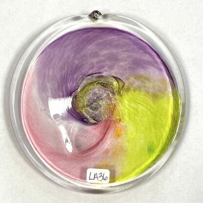 3-D Handblown Glass Rondel - LA36 - Image 3