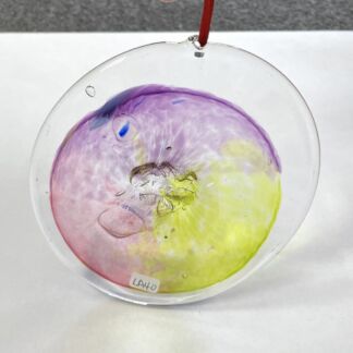 3-D Handblown Glass Rondel - LA40
