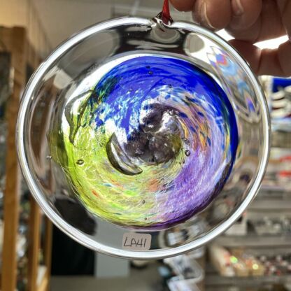 3-D Handblown Glass Rondel - LA41 - Image 3
