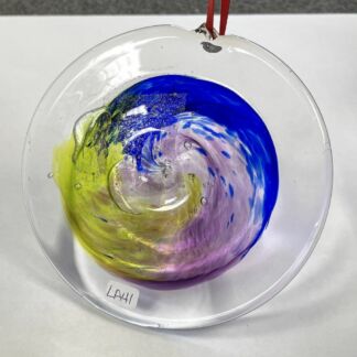 3-D Handblown Glass Rondel - LA41