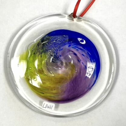 3-D Handblown Glass Rondel - LA41 - Image 4