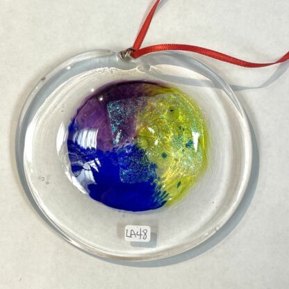3-D Handblown Glass Rondel - LA48 - Image 3