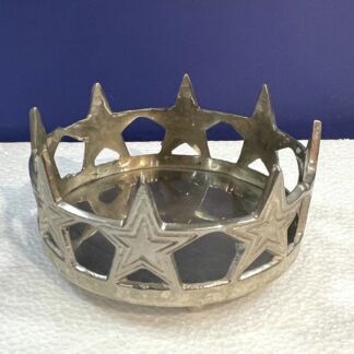 Silver Star Candle Holder Base