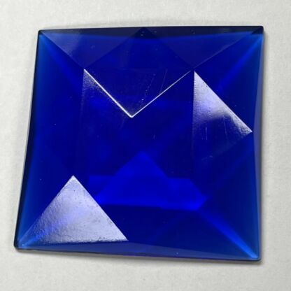 Faceted Square 50mm Jewel - Blue FQ50-04 - Image 2