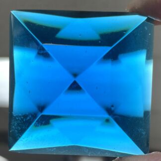 Faceted Square 50mm Jewel - Turquoise FQ50-5