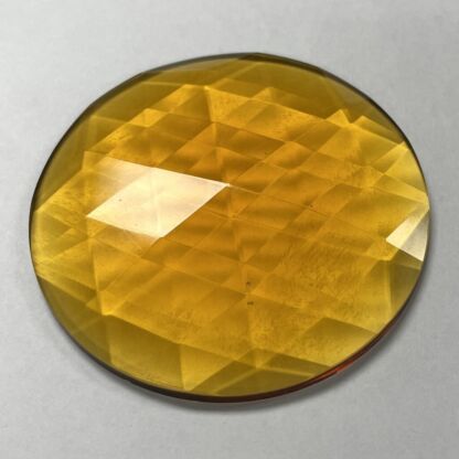 Round Faceted 75mm Jewel -Amber FR75-02 - Image 2