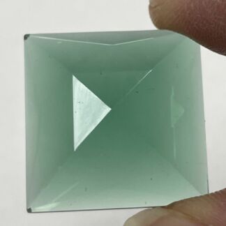 Faceted Square 25mm Jewel - Moss Green FQ25-31